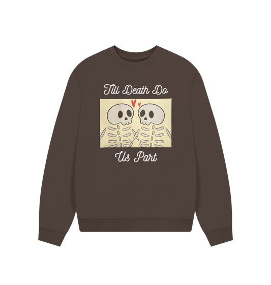 Chocolate \u2018Till Death Do Us Part\u2019 Organic cotton Jumper