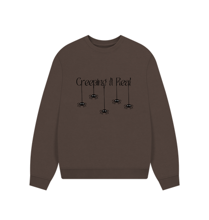 Chocolate \u2018Creeping it Real\u2019 Organic Cotton Jumper