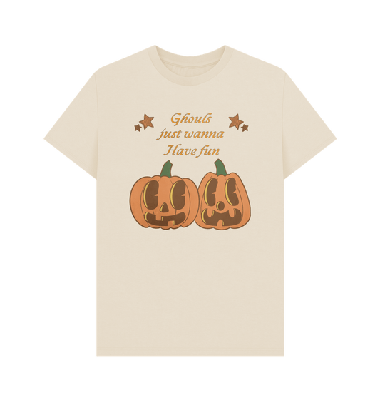 Oat \u2018Ghouls just wanna have fun\u2019 Organic Cotton T-shirt