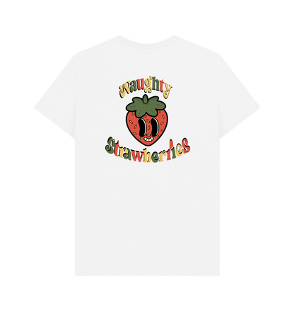 ‘Naughty Strawberries’ organic cotton t-shirt