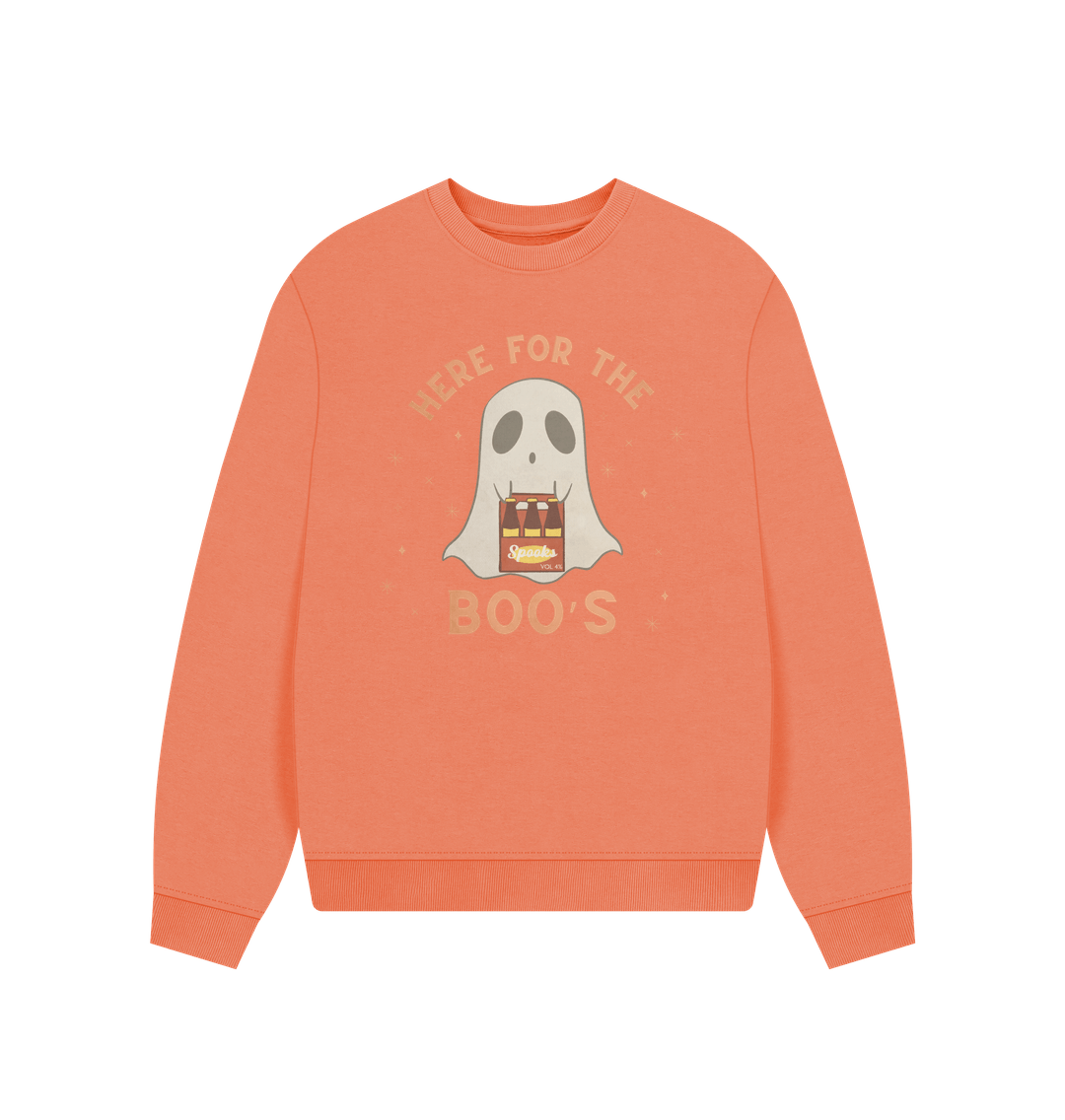 Apricot \u2018Here for the Boos\u2019 Organic Cotton Jumper