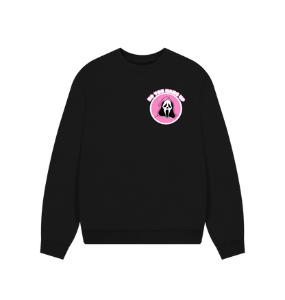 Black \u2018No You Hang Up\u2019 Scream Inspired Organic Cotton Jumper